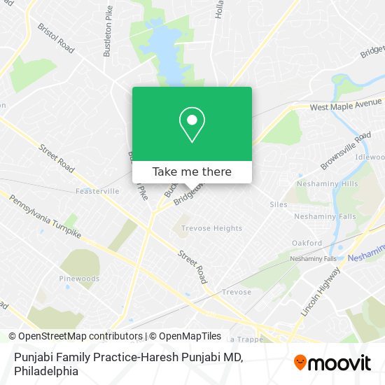 Punjabi Family Practice-Haresh Punjabi MD map