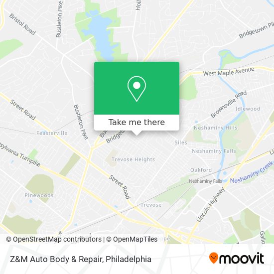 Mapa de Z&M Auto Body & Repair