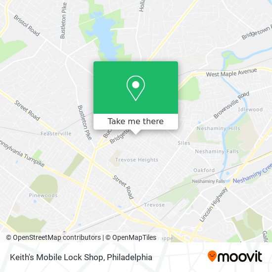 Keith's Mobile Lock Shop map