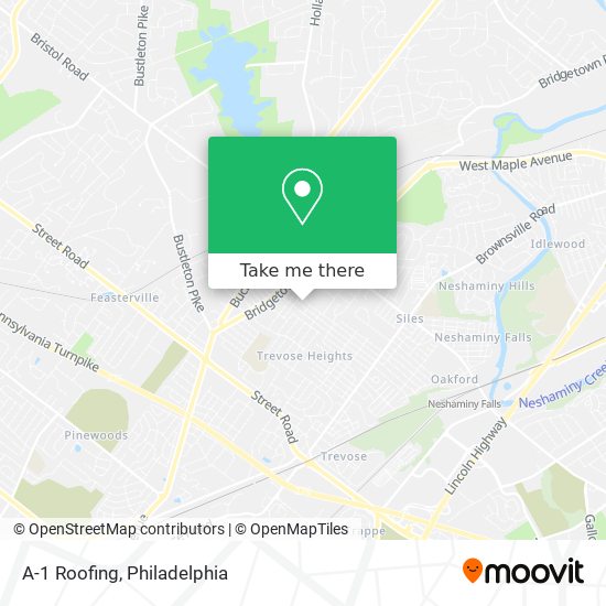 A-1 Roofing map