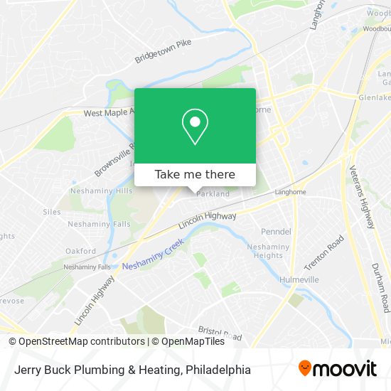 Jerry Buck Plumbing & Heating map