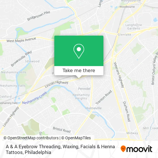 A & A Eyebrow Threading, Waxing, Facials & Henna Tattoos map