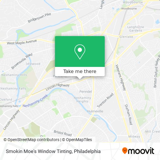 Mapa de Smokin Moe's Window Tinting