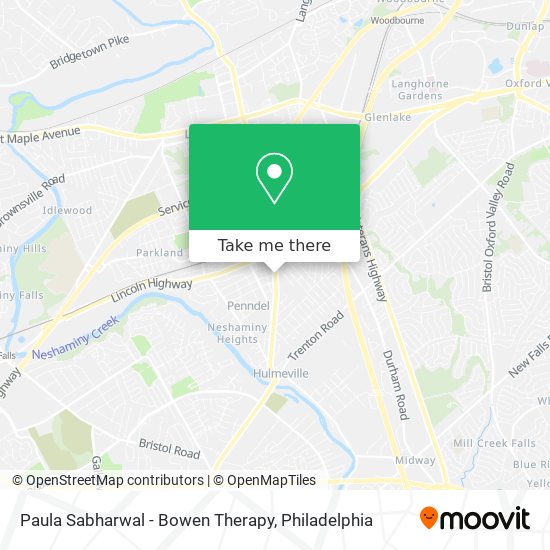 Paula Sabharwal - Bowen Therapy map