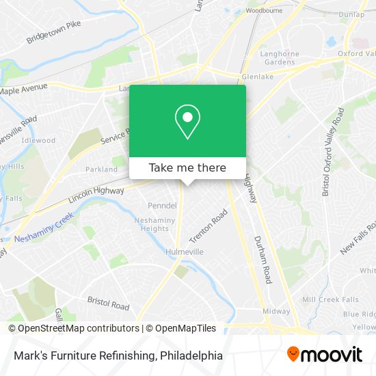 Mapa de Mark's Furniture Refinishing