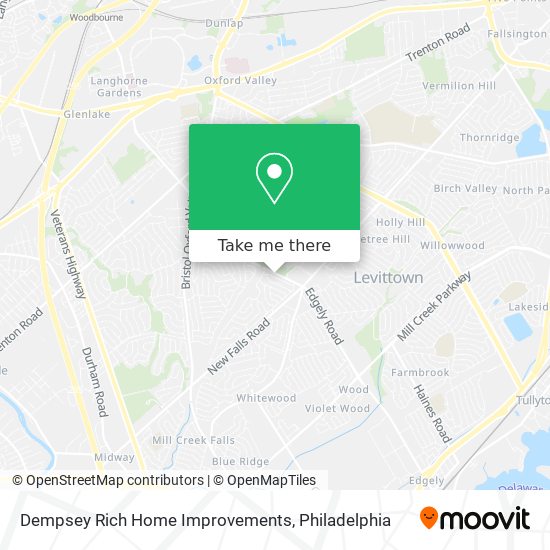 Dempsey Rich Home Improvements map