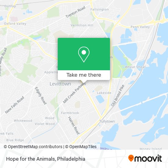 Mapa de Hope for the Animals