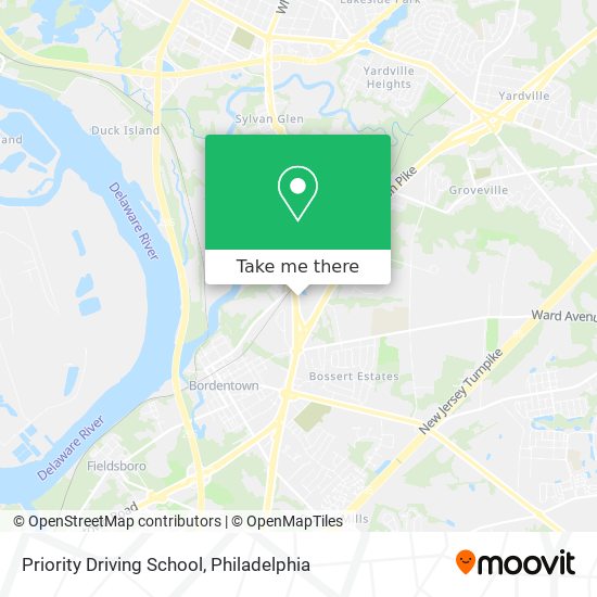 Priority Driving School map