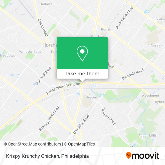 Krispy Krunchy Chicken map