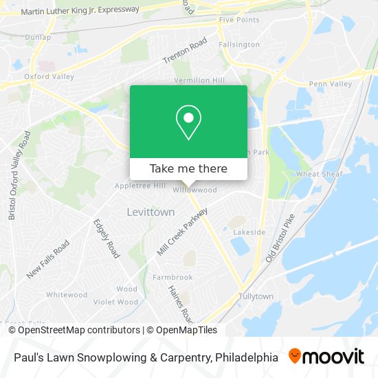 Mapa de Paul's Lawn Snowplowing & Carpentry