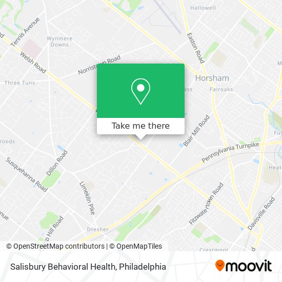 Mapa de Salisbury Behavioral Health