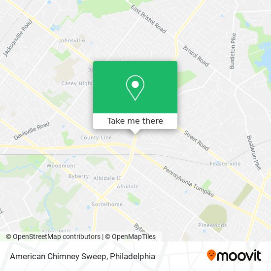 American Chimney Sweep map