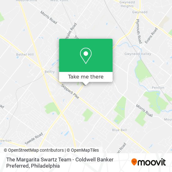The Margarita Swartz Team - Coldwell Banker Preferred map