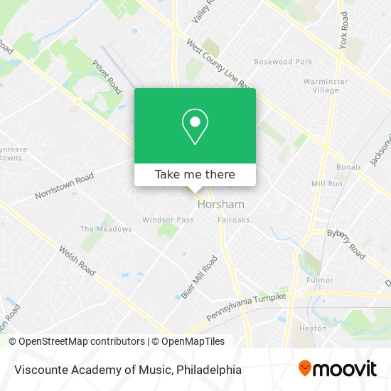 Viscounte Academy of Music map