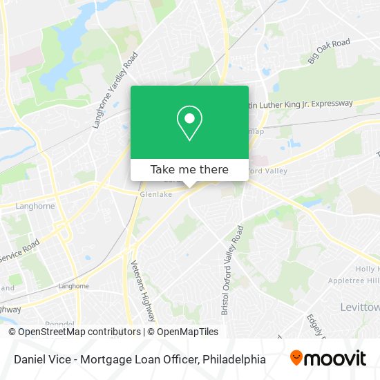 Daniel Vice - Mortgage Loan Officer map