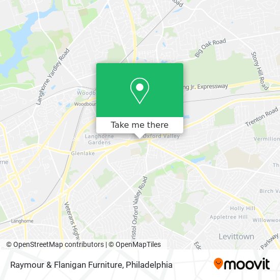 Mapa de Raymour & Flanigan Furniture