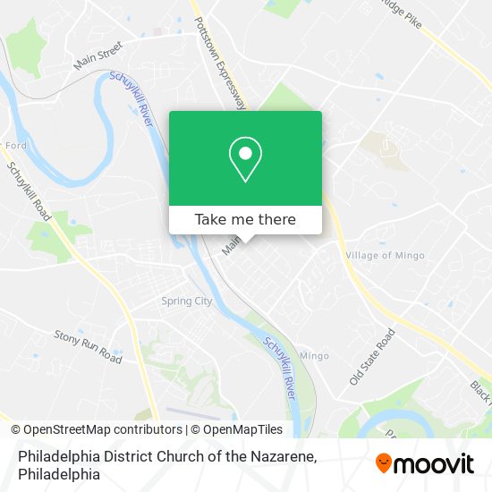 Philadelphia District Church of the Nazarene map