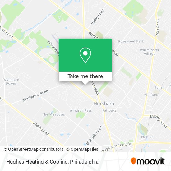 Mapa de Hughes Heating & Cooling