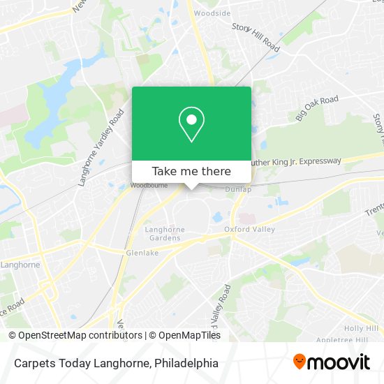 Mapa de Carpets Today Langhorne