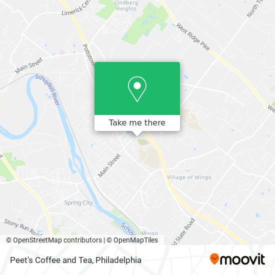 Mapa de Peet's Coffee and Tea