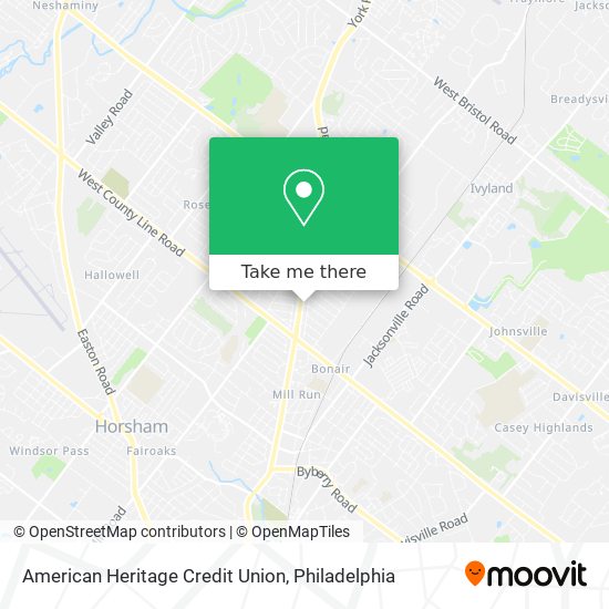 American Heritage Credit Union map