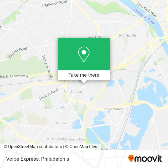 Volpe Express map