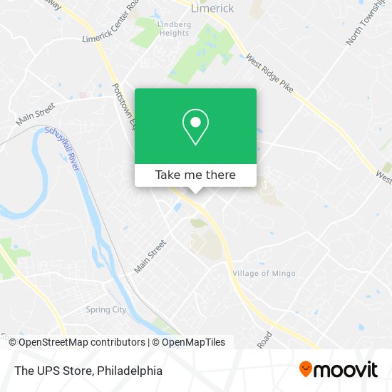 The UPS Store map