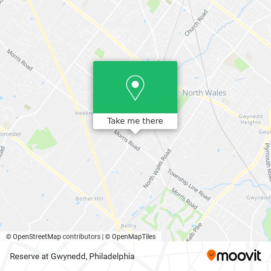Reserve at Gwynedd map