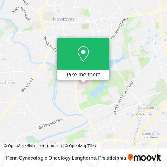 Mapa de Penn Gynecologic Oncology Langhorne