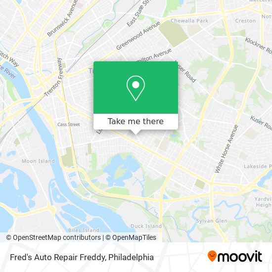 Fred's Auto Repair Freddy map