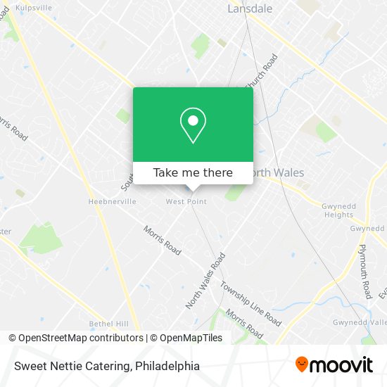 Sweet Nettie Catering map