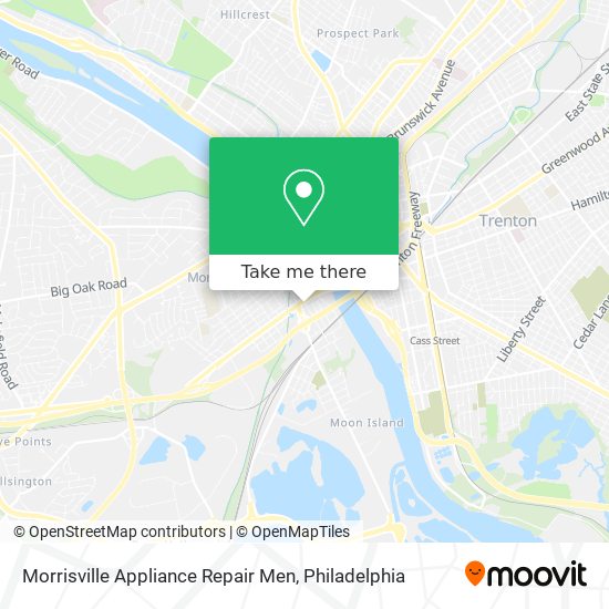 Morrisville Appliance Repair Men map