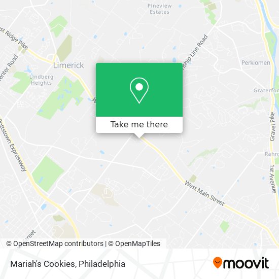 Mariah's Cookies map