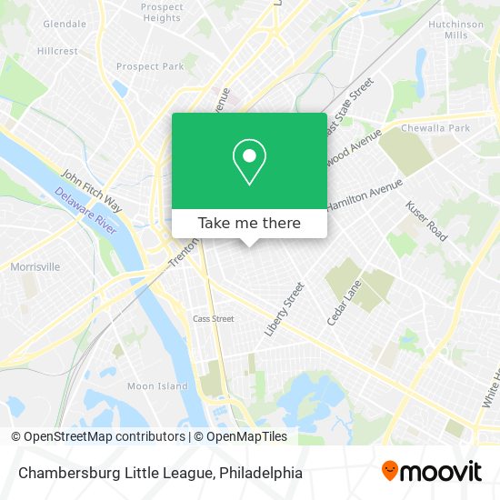 Chambersburg Little League map