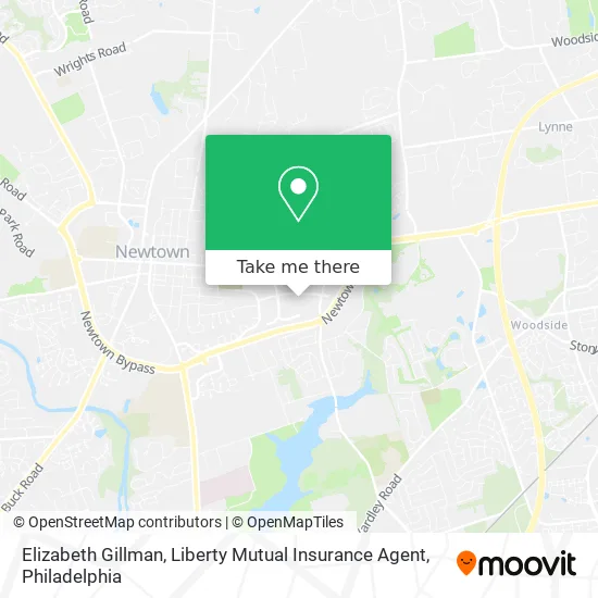 Elizabeth Gillman, Liberty Mutual Insurance Agent map