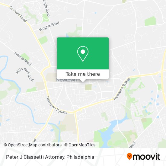 Peter J Classetti Attorney map