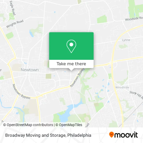 Broadway Moving and Storage map