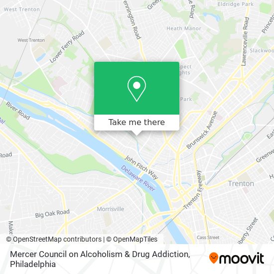 Mercer Council on Alcoholism & Drug Addiction map