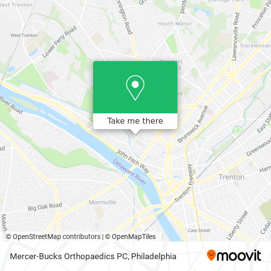 Mercer-Bucks Orthopaedics PC map