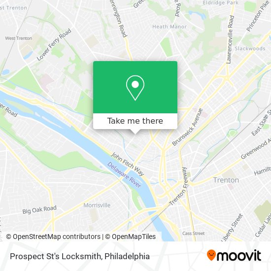 Mapa de Prospect St's Locksmith