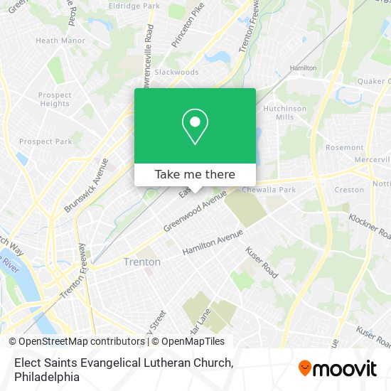 Elect Saints Evangelical Lutheran Church map