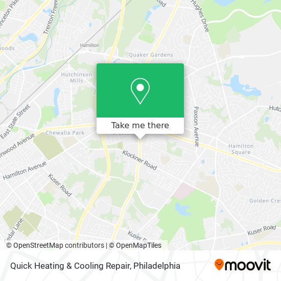 Quick Heating & Cooling Repair map