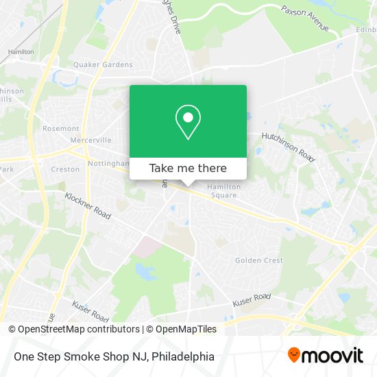 Mapa de One Step Smoke Shop NJ