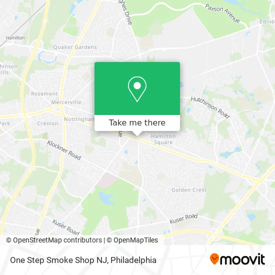 One Step Smoke Shop NJ map