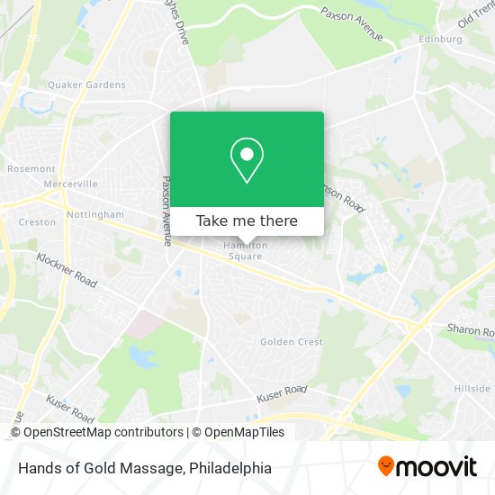 Hands of Gold Massage map