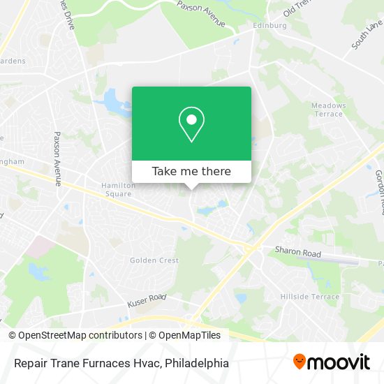 Mapa de Repair Trane Furnaces Hvac