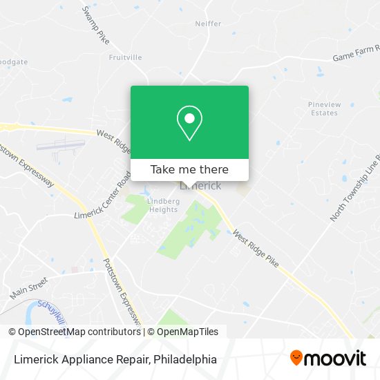 Limerick Appliance Repair map