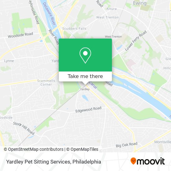Yardley Pet Sitting Services map
