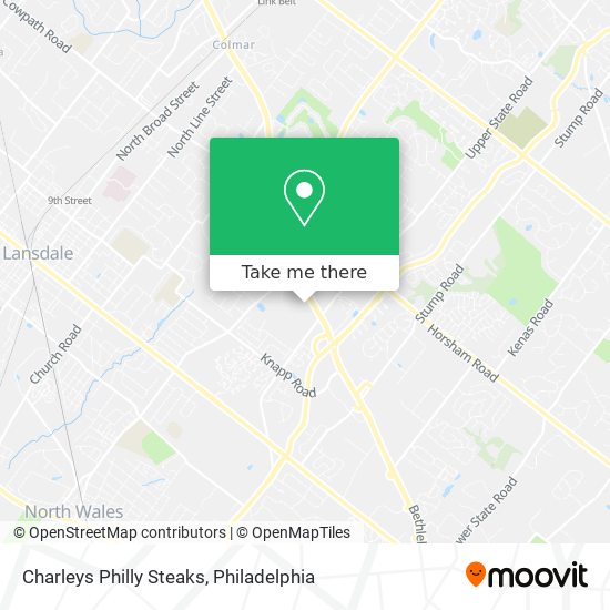 Charleys Philly Steaks map