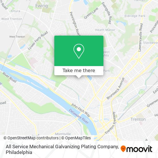 All Service Mechanical Galvanizing Plating Company map